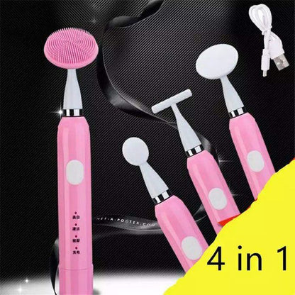 Homeroye 4-in-1 Sonic Vibration Beauty Meter &amp; Facial Cleansing Brush | جهاز هوميروي ٤ في ١ للتنظيف والتدليك بالاهتزاز الصوتي